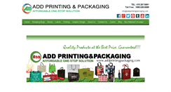 Desktop Screenshot of addprintingpackaging.com